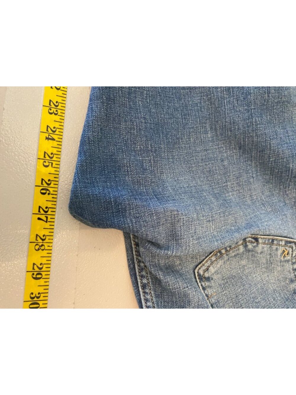 Kut From Kloth Boyfriend Distressed Cuffed Cropped Jeans Size 12 - Picture 7 of 9